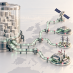 Infrastructure énergétique et financière interconnectée.